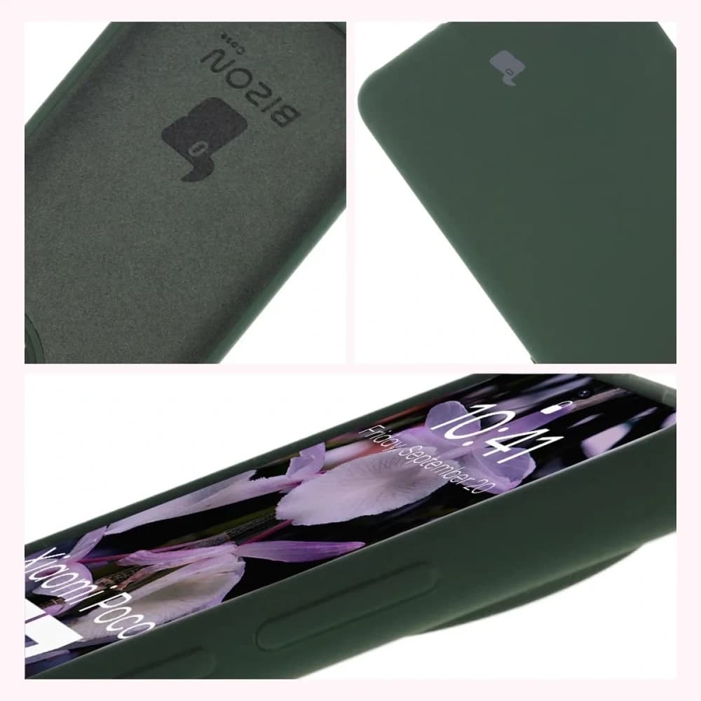Husa moale Bizon pentru Xiaomi POCO F7 Pro verde închis - 6