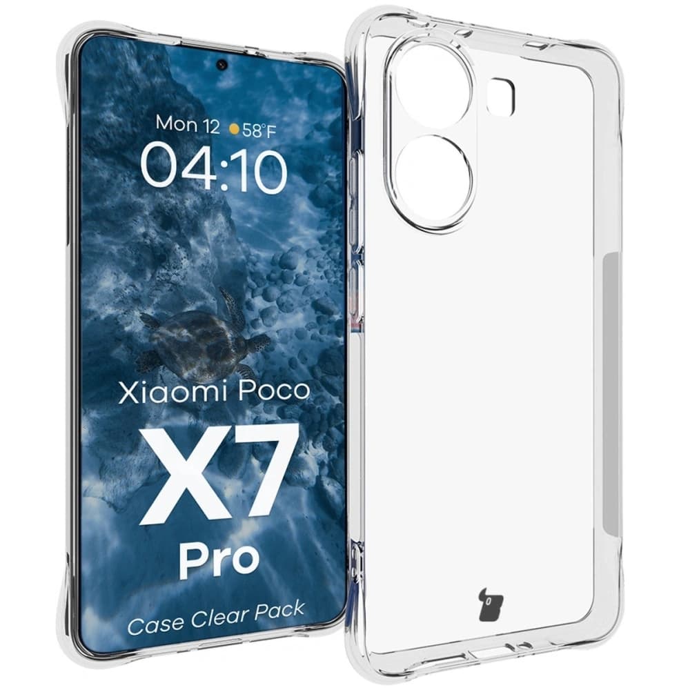 Bizon Case Clear Pack tok + 2x kijelzőüveg Xiaomi POCO X7 Pro-hoz - 3