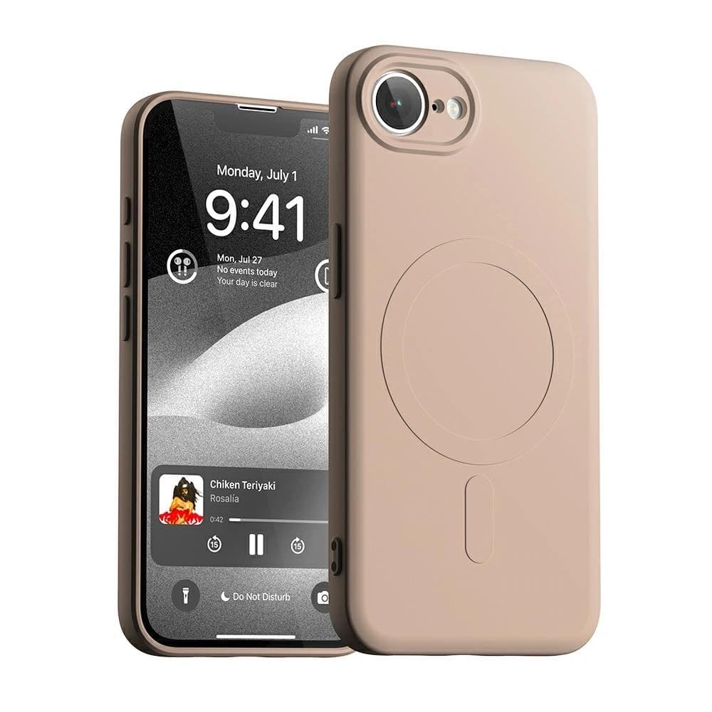 Mercury Semi-Silicone MagSafe Case Apple iPhone 16e pink sandy - 1