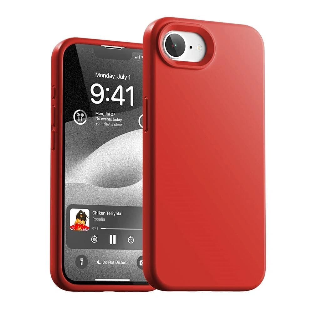 Mercury Silicone Case Apple iPhone 16e red - 1