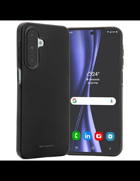 Mercury Puha Tok Samsung Galaxy A26 fekete