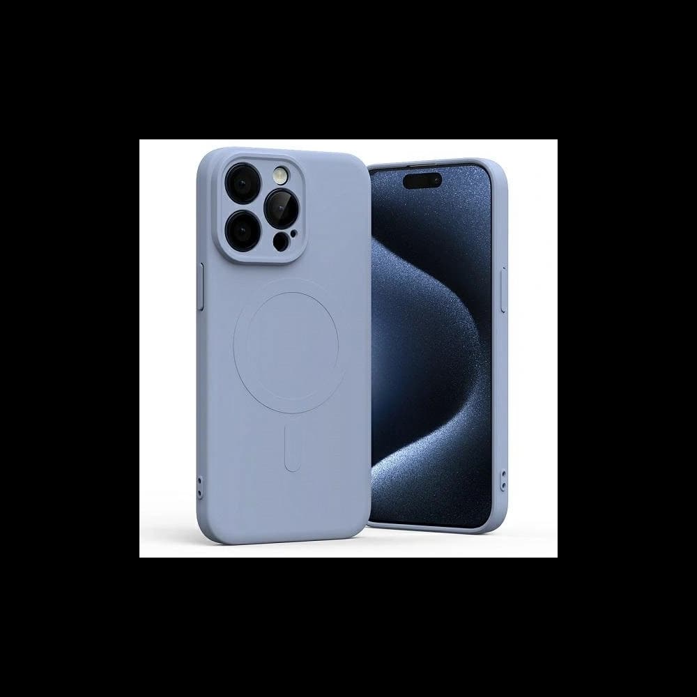 Mercury MagSafe Polosilikonový kryt pro Apple iPhone 15 Pro Max levandulový - 1