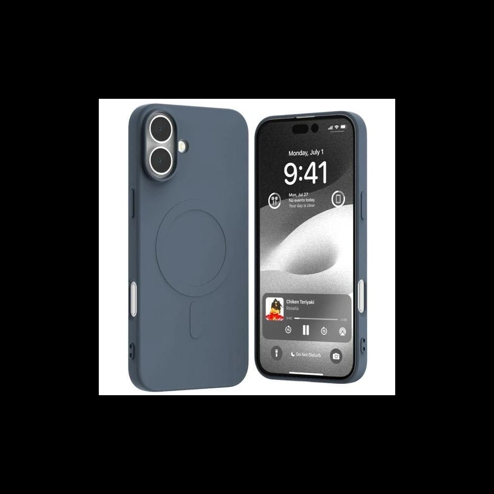 Mercury MagSafe Semi-Silicone Case Apple iPhone 16 Plus navy blue - 1