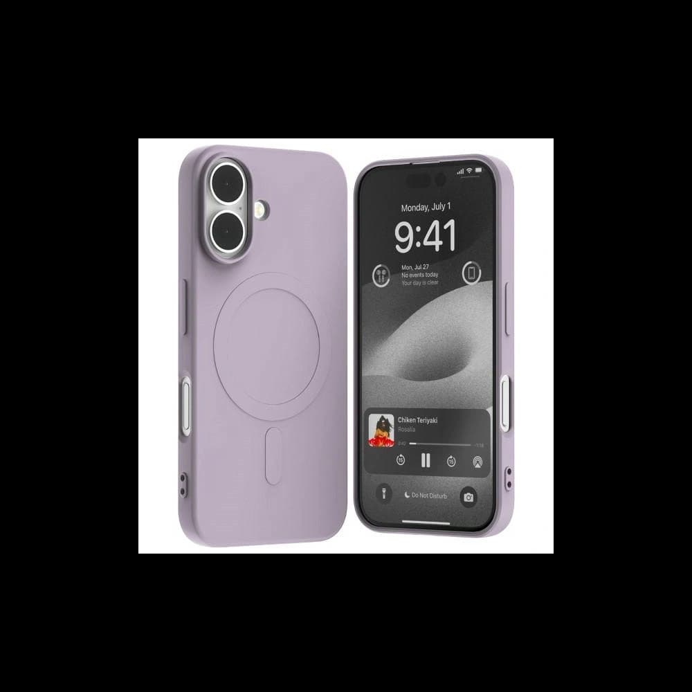 Mercury MagSafe Semi-Silikonhülle für Apple iPhone 16 lilafarben - 1
