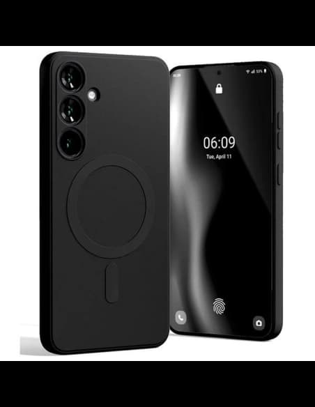 Mercury MagSafe Fél-Szilikon Tok Samsung Galaxy S24+ Plus fekete