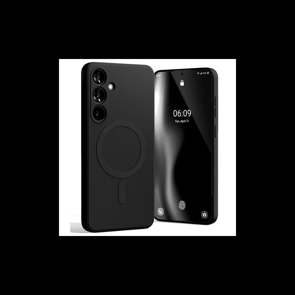 Mercury MagSafe Fél-Szilikon Tok Samsung Galaxy S24+ Plus fekete - 1