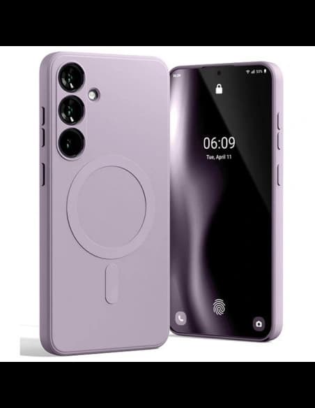 Mercury MagSafe Fél-szilikon Tok Samsung Galaxy S24+ Plus lila lila