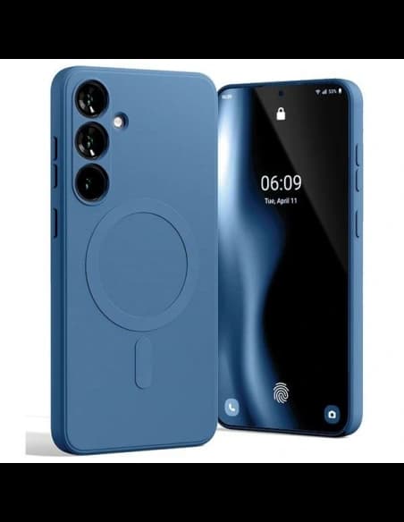 Mercury MagSafe Fél-szilikon Tok Samsung Galaxy S24+ Kék