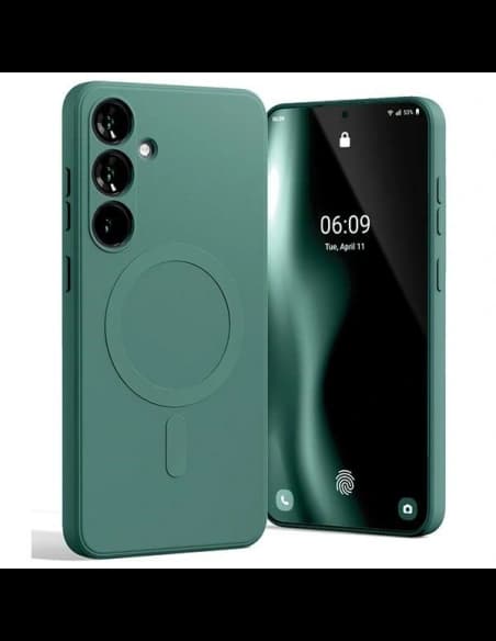 Mercury MagSafe Fél-Szilikon Tok Samsung Galaxy S24+ Zöld