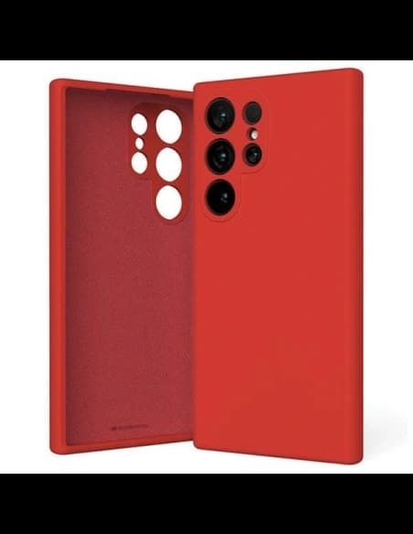 Mercury silikonový obal Samsung Galaxy S24 Ultra červený