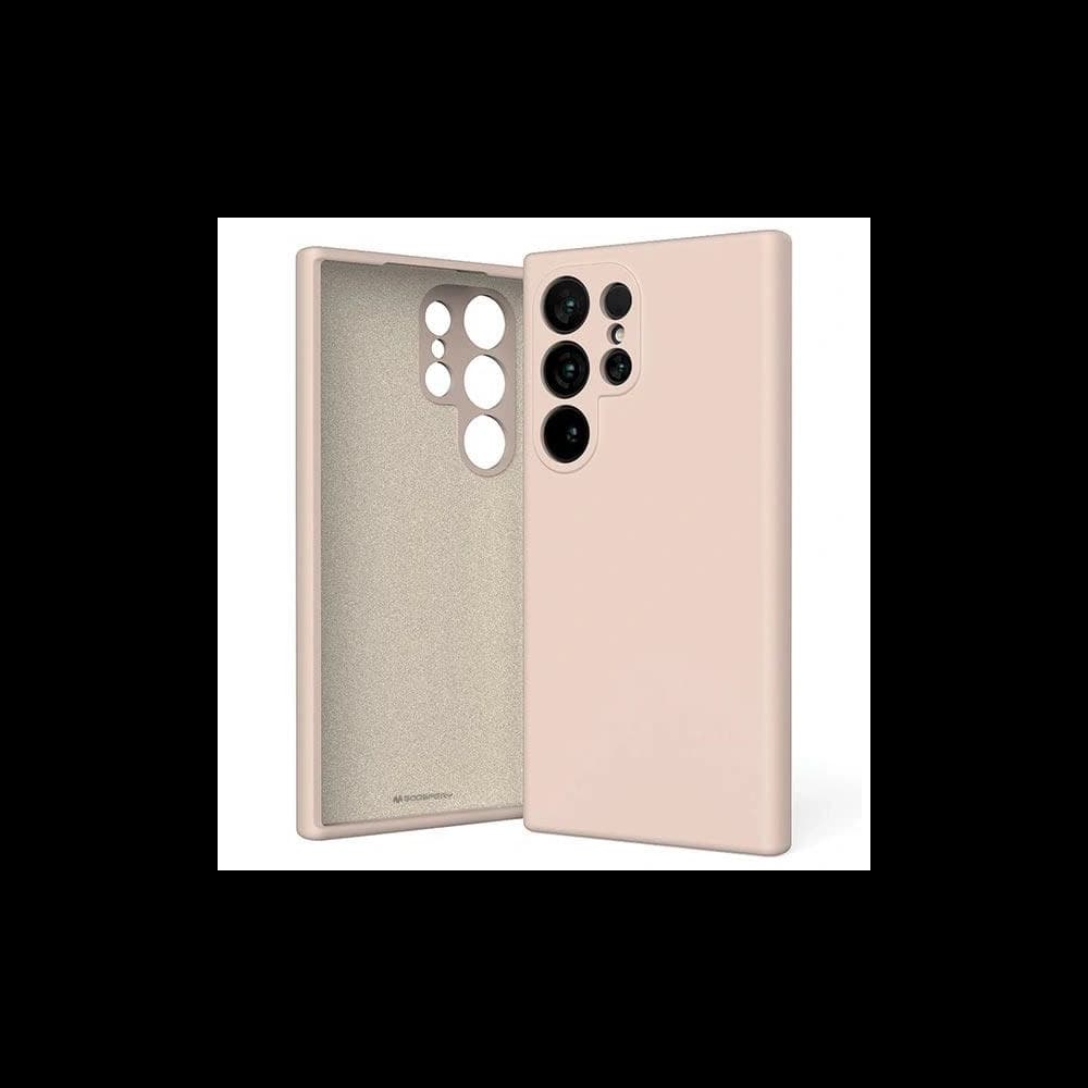 Husa din silicon Mercury pentru Samsung Galaxy S24 Ultra roz nisipos - 1