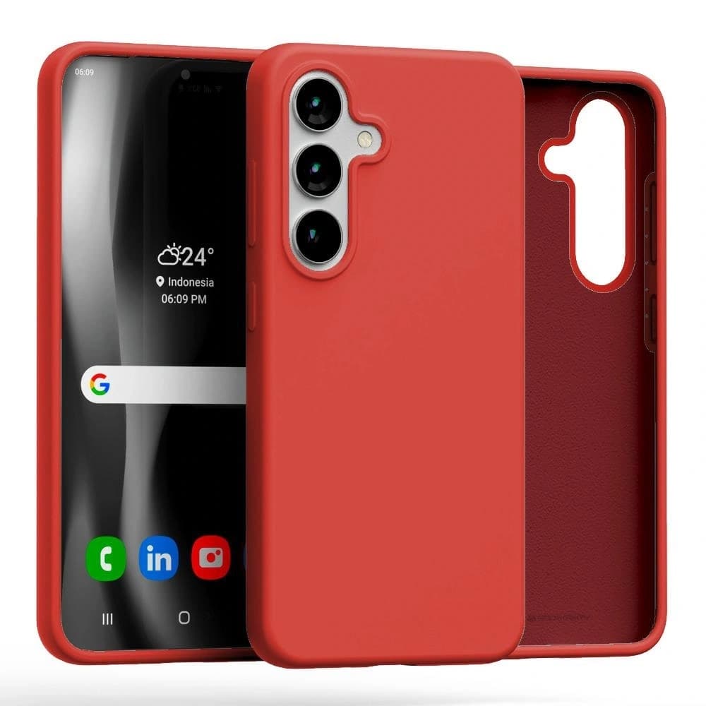 Mercury Silikonhülle Samsung Galaxy S25 rot - 1