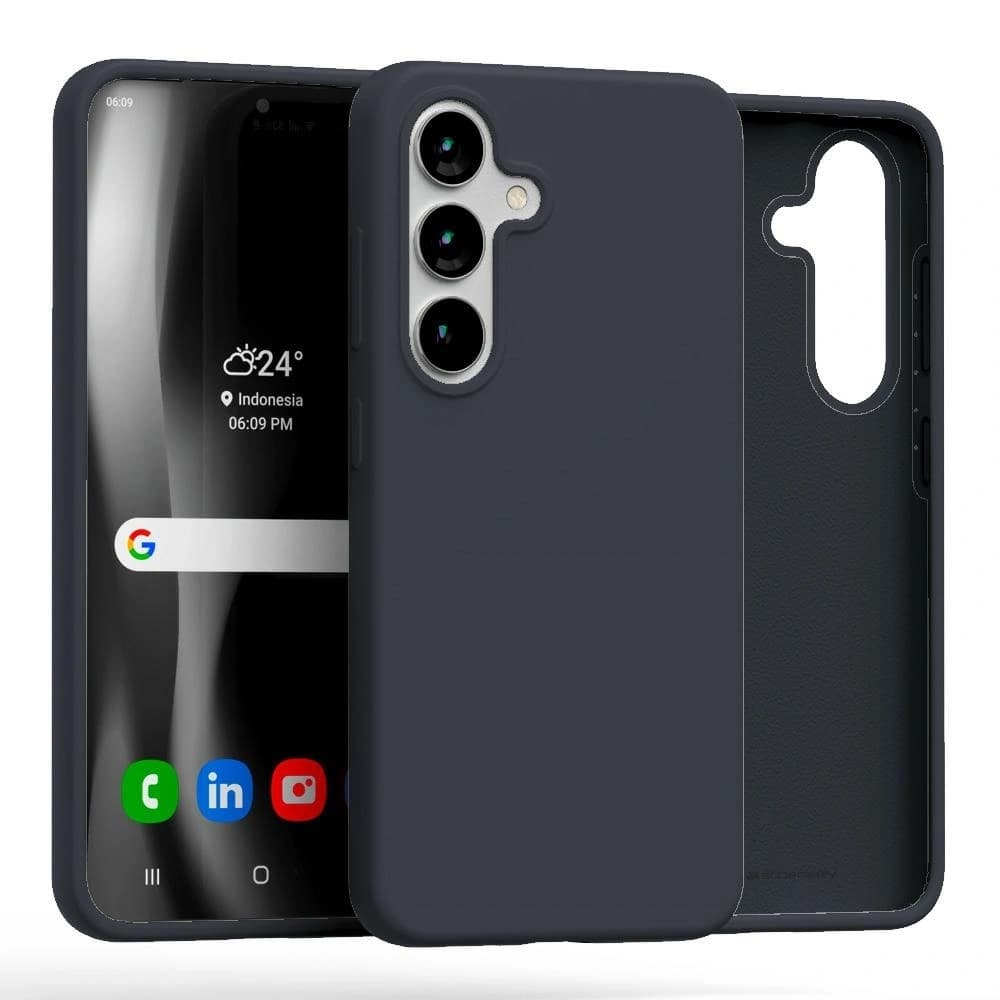 Mercury silikonový obal Samsung Galaxy S25 námořnická modř - 1