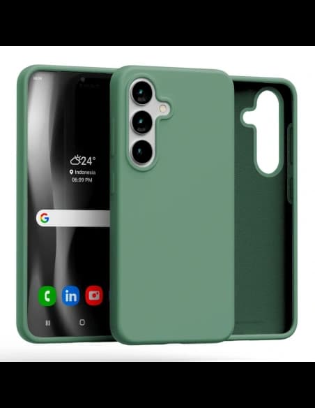 Mercury silikonový kryt Samsung Galaxy S25 zelený