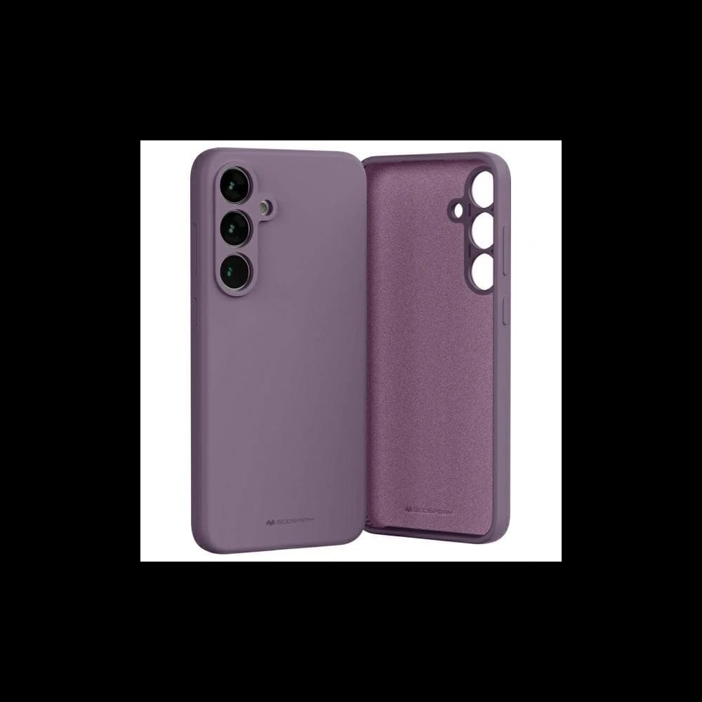 Husa din silicon Mercury pentru Samsung Galaxy S24 FE, violet. - 1