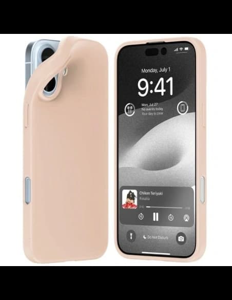 Husa moale Mercury pentru Apple iPhone 16 Plus roz nisip