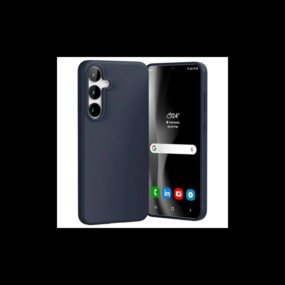 Husa moale Mercury pentru Samsung Galaxy S24 FE, albastru marin - 1