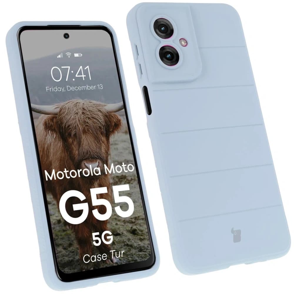 Bizon tok Tur Motorola Moto G55 5G világoskék - 1