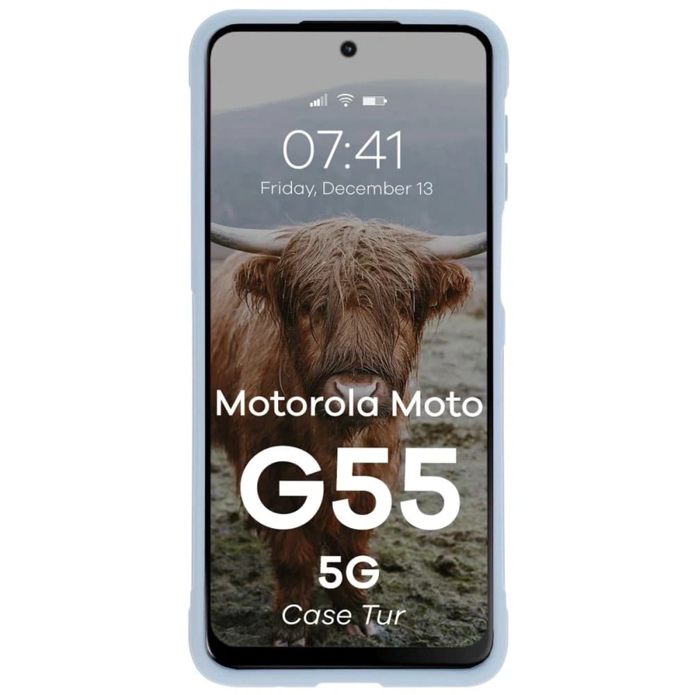 Bizon tok Tur Motorola Moto G55 5G világoskék - 5