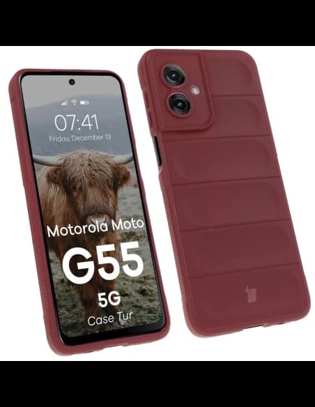 Bizon tok Tur Motorola Moto G55 5G bordó