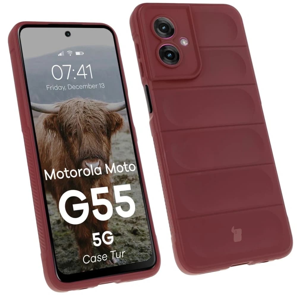 Bizon tok Tur Motorola Moto G55 5G bordó - 1