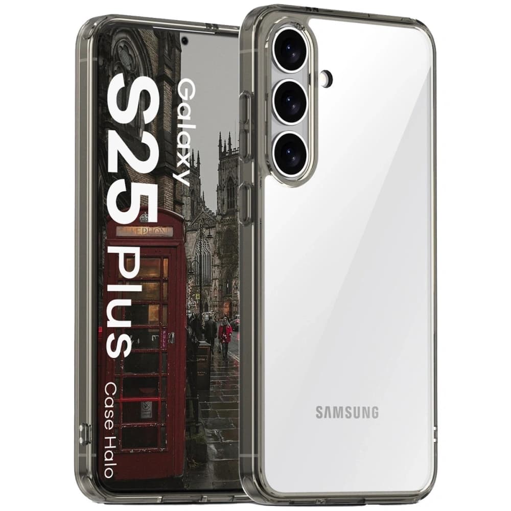 Bizon Case Halo Samsung Galaxy S25+ Plus rauchschwarz - 1