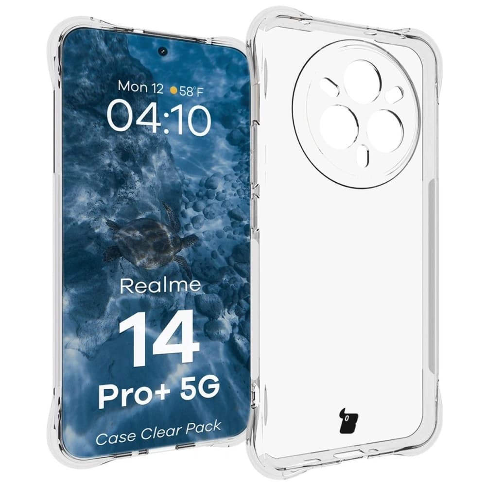 Bizon Case Clear Pack tok + 2x kijelzőfólia Realme 14 Pro+ Plus 5G-hez - 3