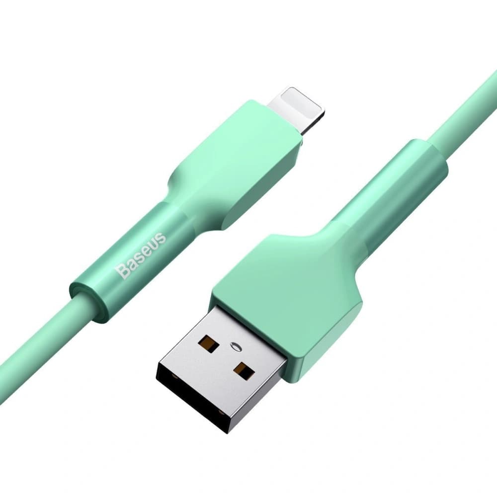 Kabel Lightning USB Baseus Silica Gel, 2.4A, 1m (verde) - 3