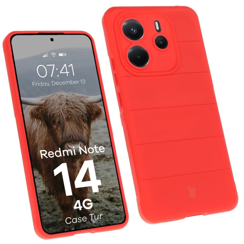 Bizon Case Tur Xiaomi Redmi Note 14 4G rot - 1