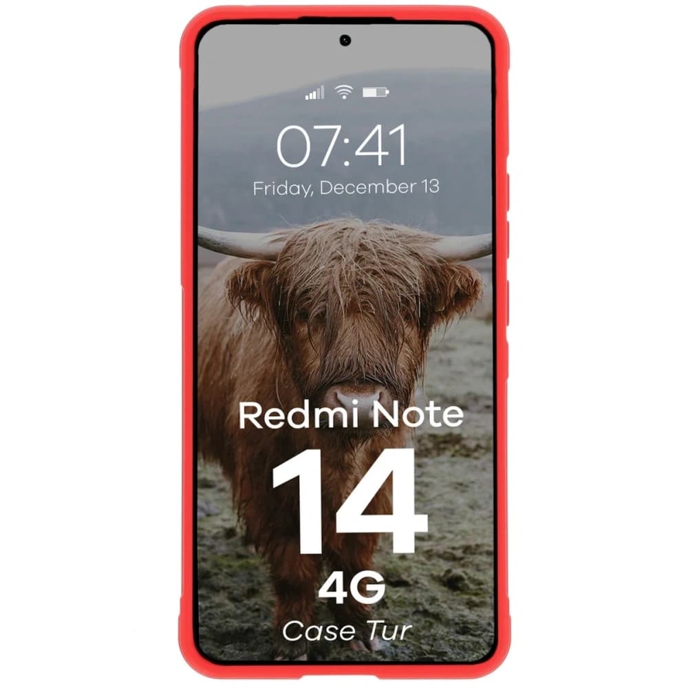 Bizon Case Tur Xiaomi Redmi Note 14 4G rot - 5