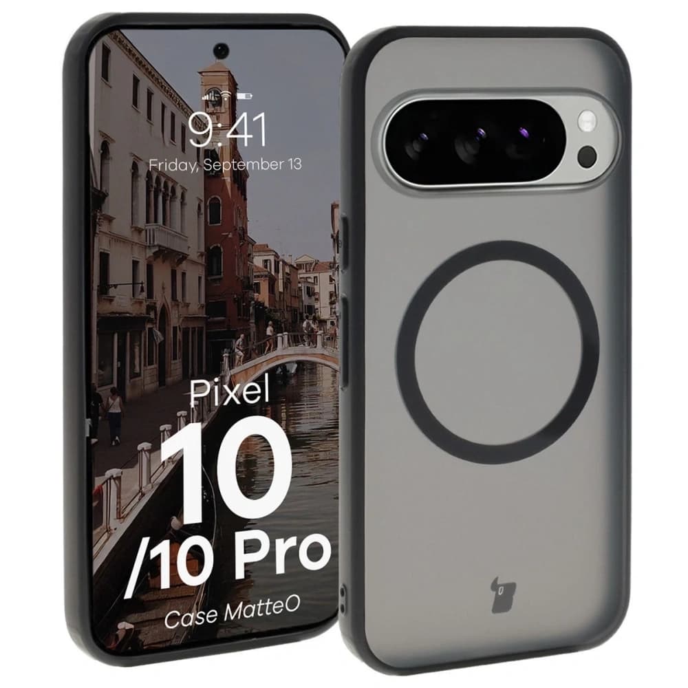 Bizon Case MatteO Magnetic Pixel 10 / 10 Pro smoky black - 1