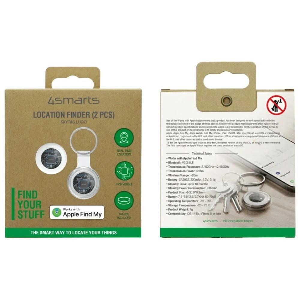 4smarts SkyTag Locator Bílý [2 BALENÍ] - 7