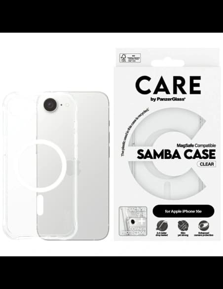CARE by PanzerGlass Fashion MagSafe Apple iPhone 16e átlátszó