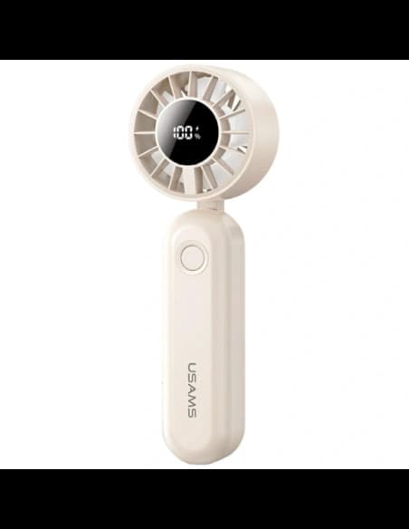 USAMS Mini ZB352 Hajtható Kézi Ventilátor 1200mAh bézs