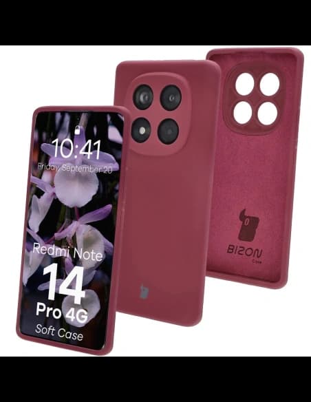 Bizon Soft Case Xiaomi Redmi Note 14 Pro 4G sötétlila