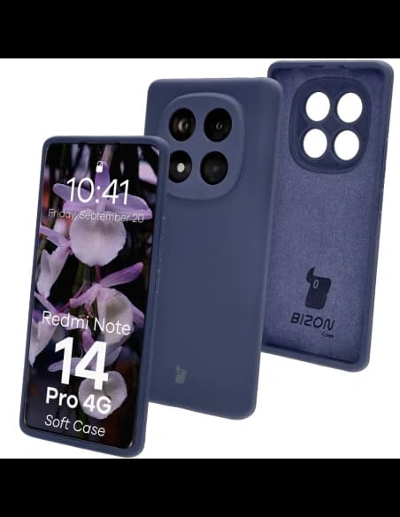 Bizon Soft Case Xiaomi Redmi Note 14 Pro 4G sötétkék