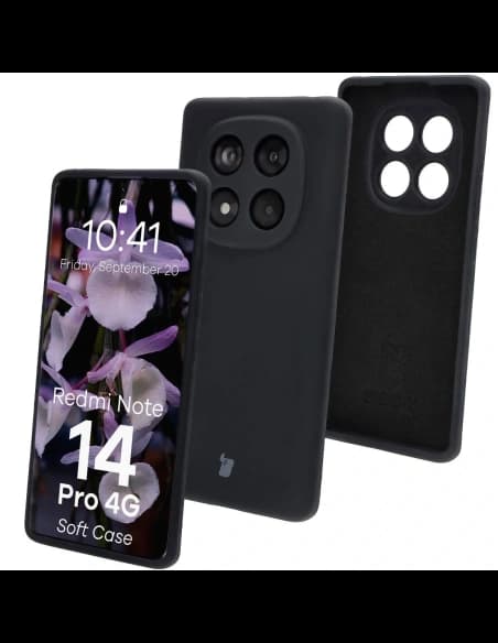 Bizon Soft Case Xiaomi Redmi Note 14 Pro 4G fekete