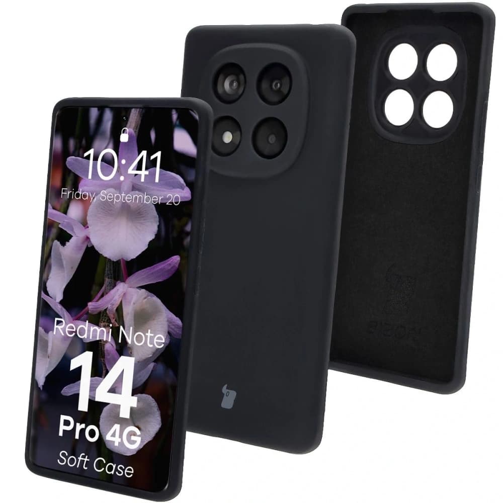 Bizon Soft Case Xiaomi Redmi Note 14 Pro 4G fekete - 1