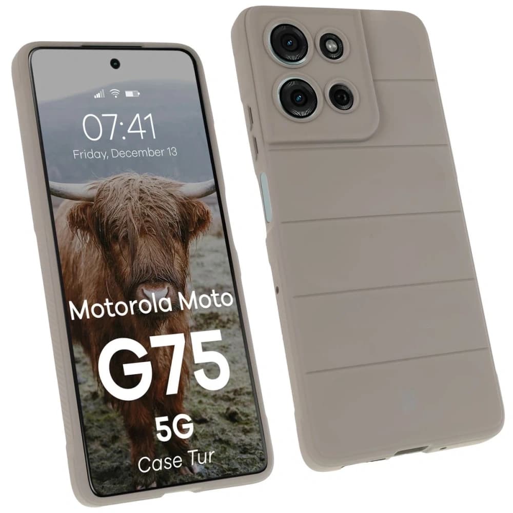 Bizon tok Tur Motorola Moto G75 5G világosszürke - 1