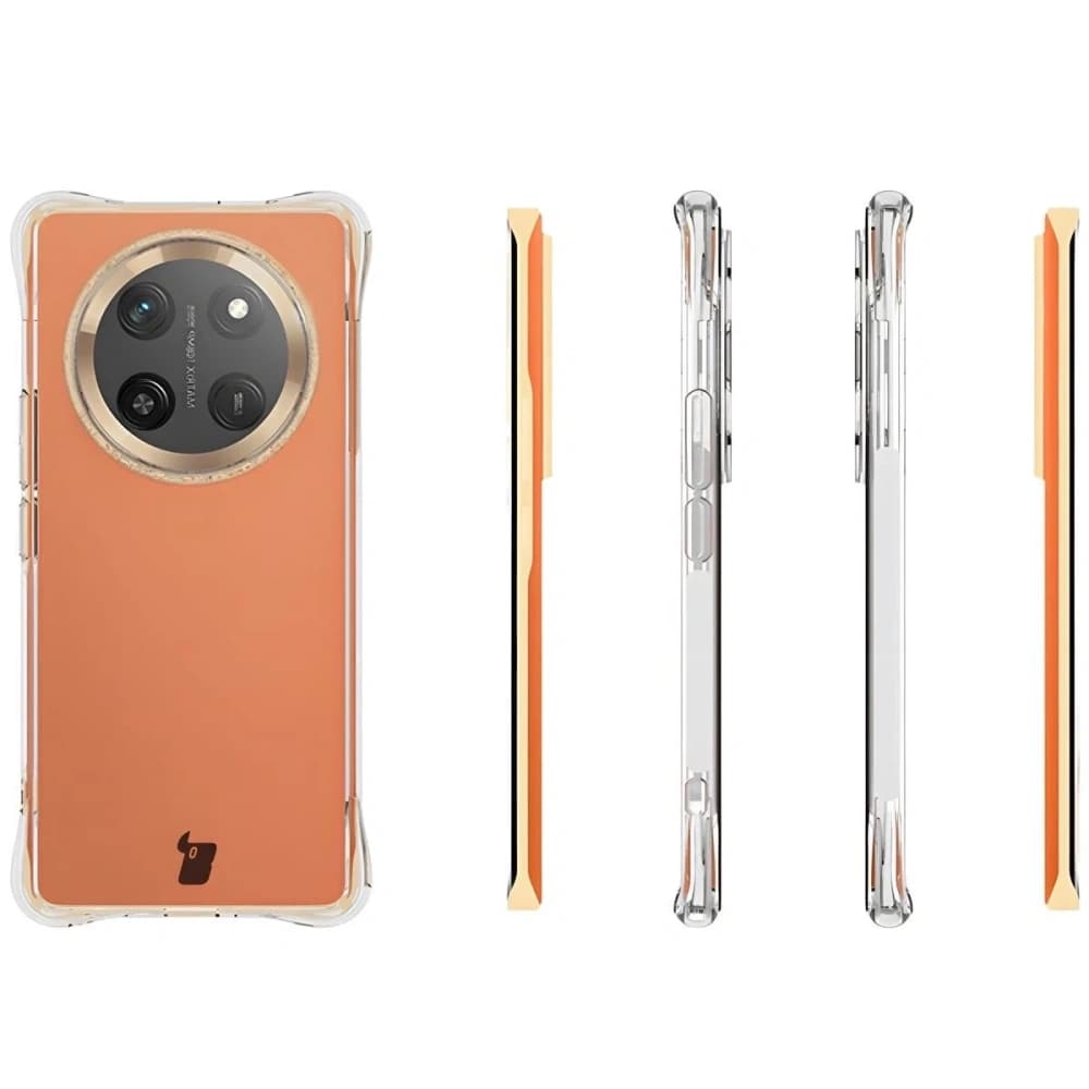 Bizon Case Clear Pack flexible case + 2x screen film Honor Magic7 Lite - 4