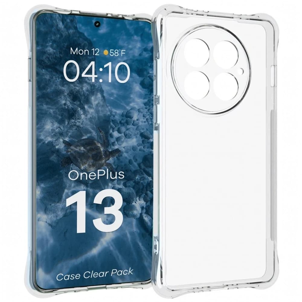 Bizon Case Clear Pack flexibilní pouzdro + 2x ochranná fólie OnePlus 13 - 3