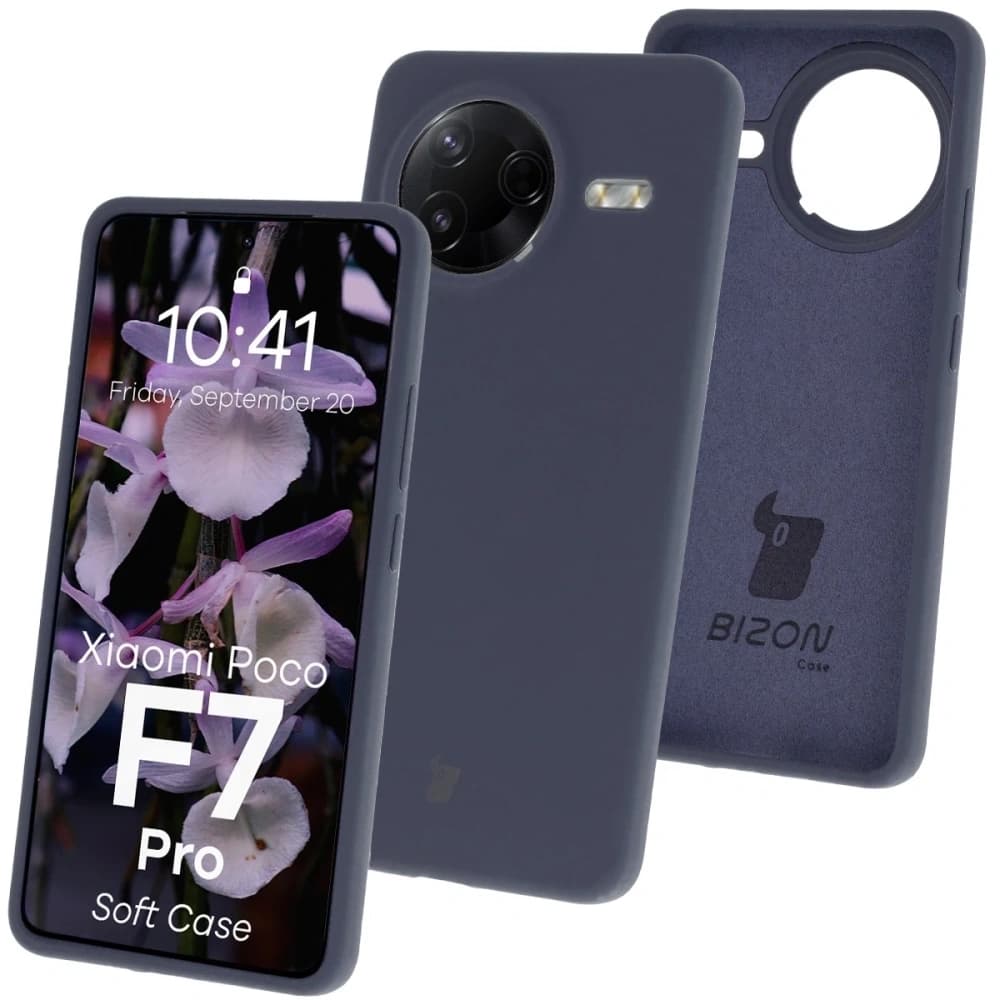 Bizon Soft Case Xiaomi POCO F7 Pro dunkelblau