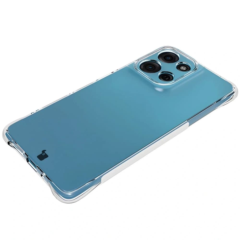 Bizon Case Clear Pack carcasă flexibilă + 2x folie de protecție pentru ecran Motorola Moto G75 5G - 7