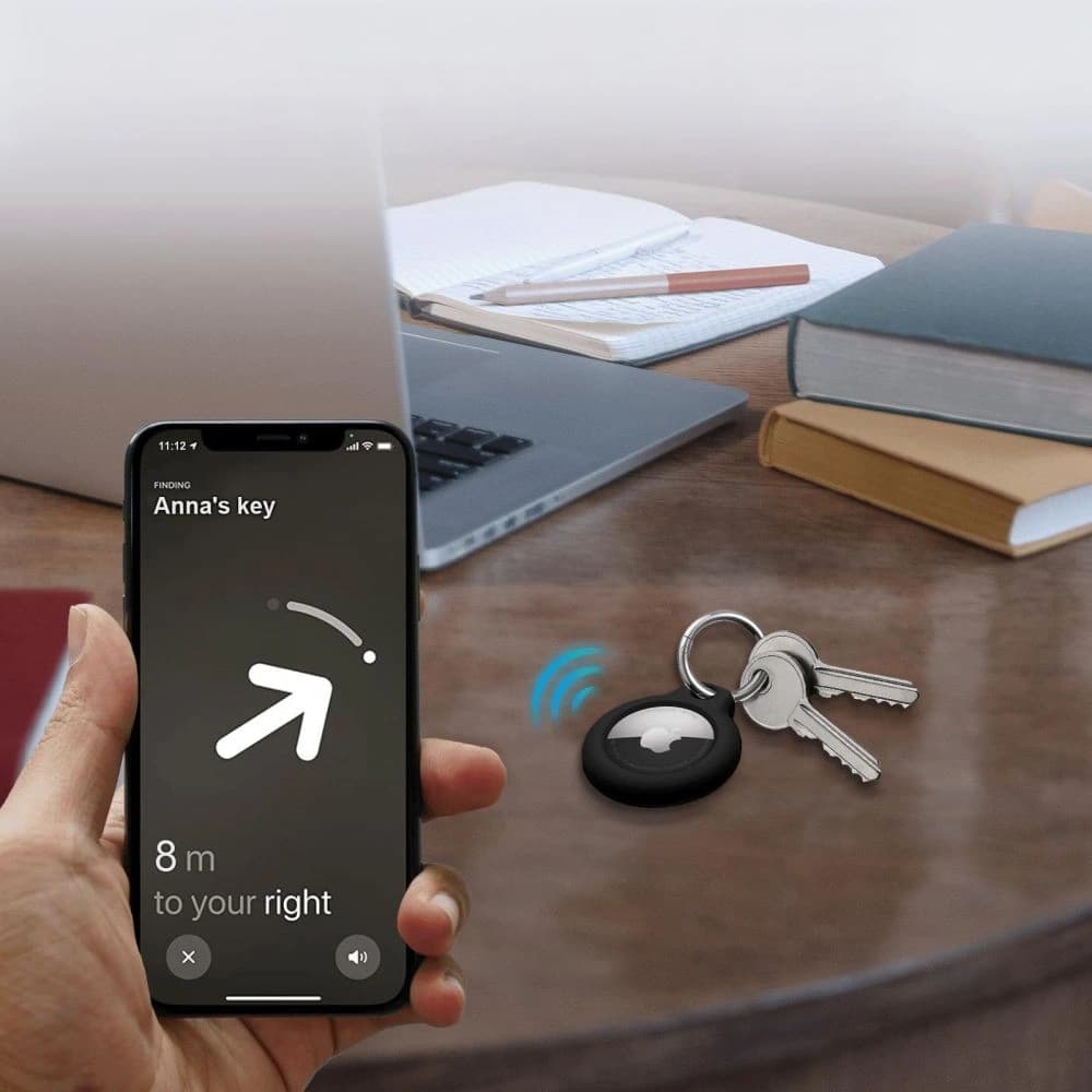 Tech-Protect Rough Apple AirTag 1 / 2 Schwarz [4 PACK] - 7