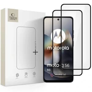 Szkło hartowane Tech-Protect Glass Fit+ Motorola Moto G56 5G Black [2 PACK]