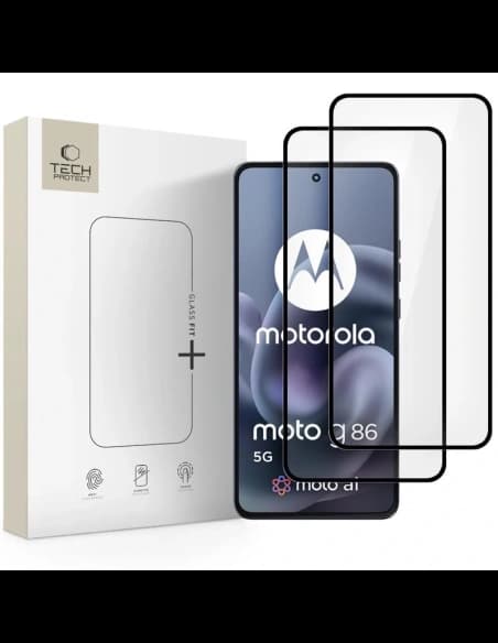 Tech-Protect Glass Fit+ Motorola Moto G86 5G / G86 5G Power Fekete [2 CSOMAG]