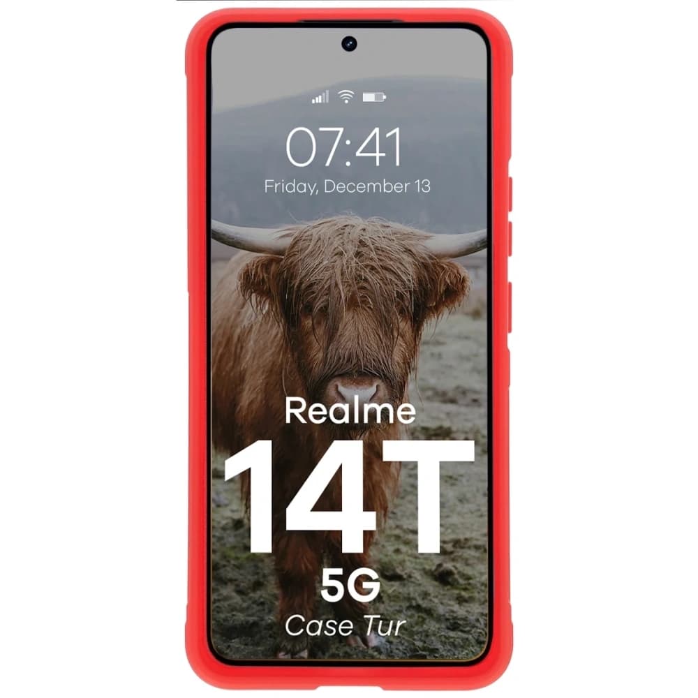 Bizon tok Tur Realme 14T 5G piros - 5