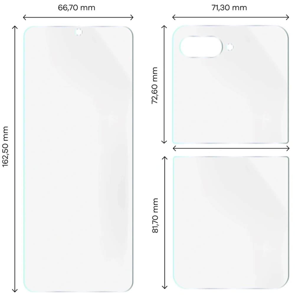 Set de hidrogel Bizon Glass pentru Motorola Razr 60 - 2
