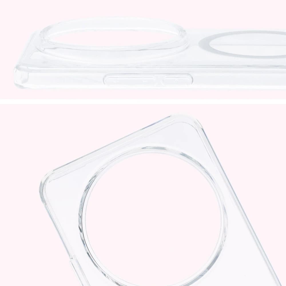 Carcasa Bizon CrystalO Magnetic pentru Xiaomi 15 Ultra, transparentă - 4