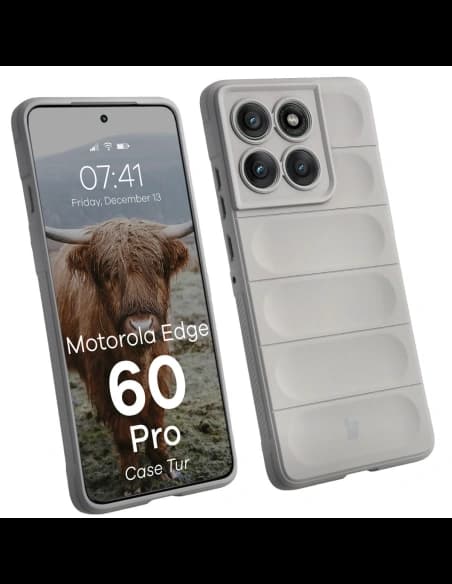 Bizon Case Tur Motorola Edge 60 Pro světle šedá
